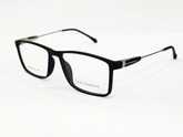 TOM FAMOUS Black Golden Rectangular Glasses (Unisex) - TR6824